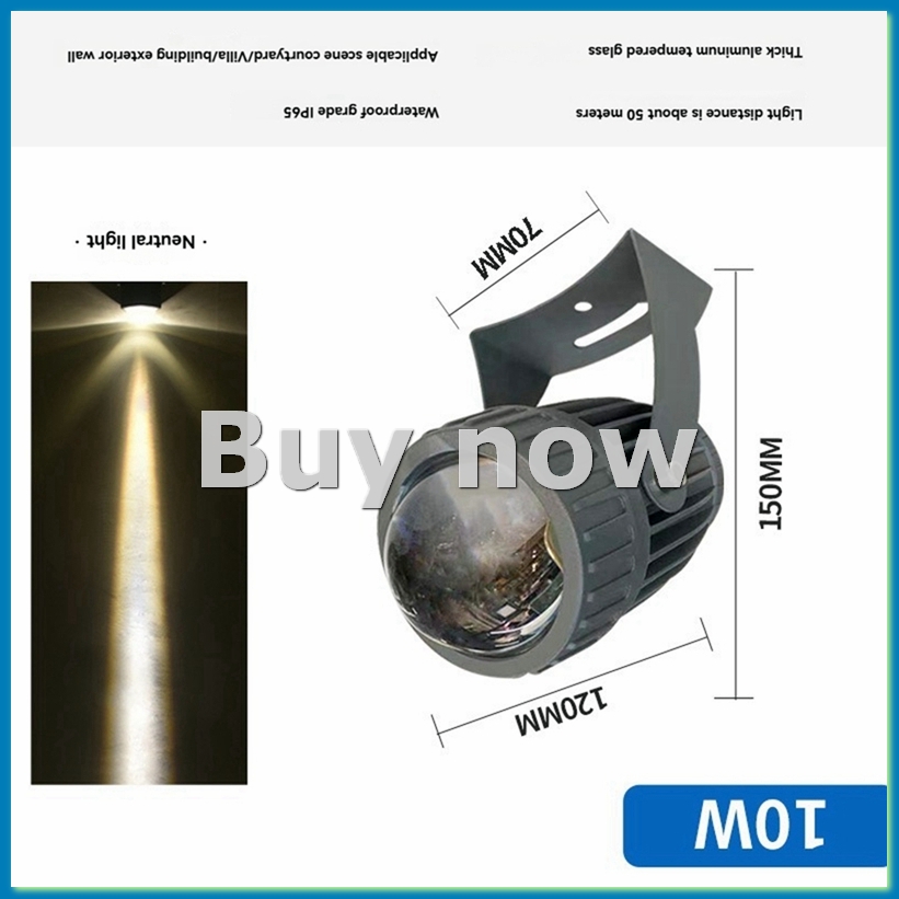 Outdoor Lighting Waterproof - Zewnętrzne reflektory LED ogrodowe ścienne 10W