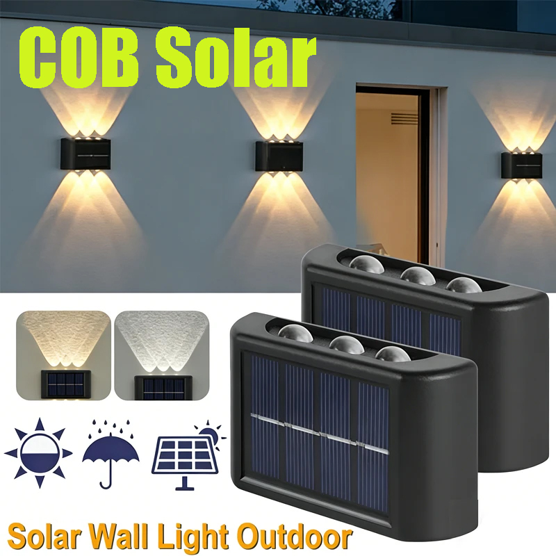 Outdoor Lighting Waterproof - Zewnętrzna lampa solarna COB, wodoodporna, oświetlenie