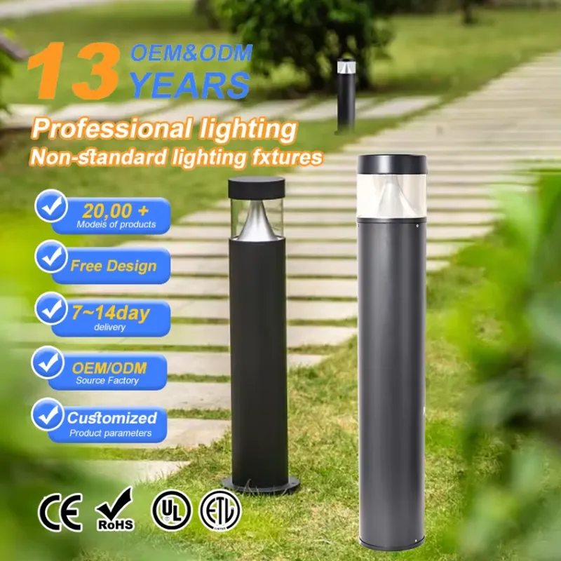 Outdoor Lighting And Landscape - Nowoczesna aluminiowa lampa LED typu bollard