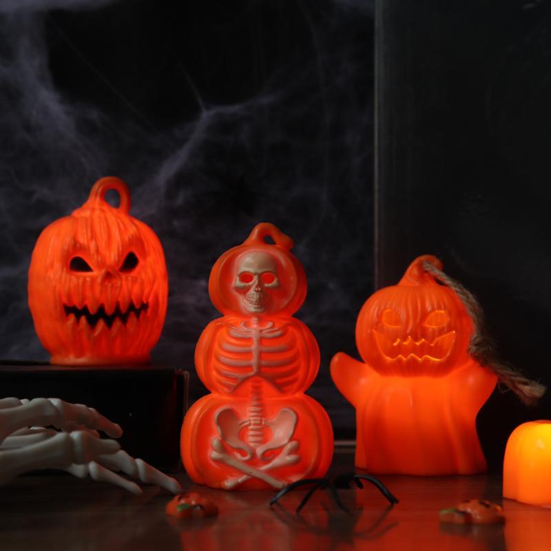 Outdoor Lighting Effects - Halloweenowe lampki LED w kształcie dyni,