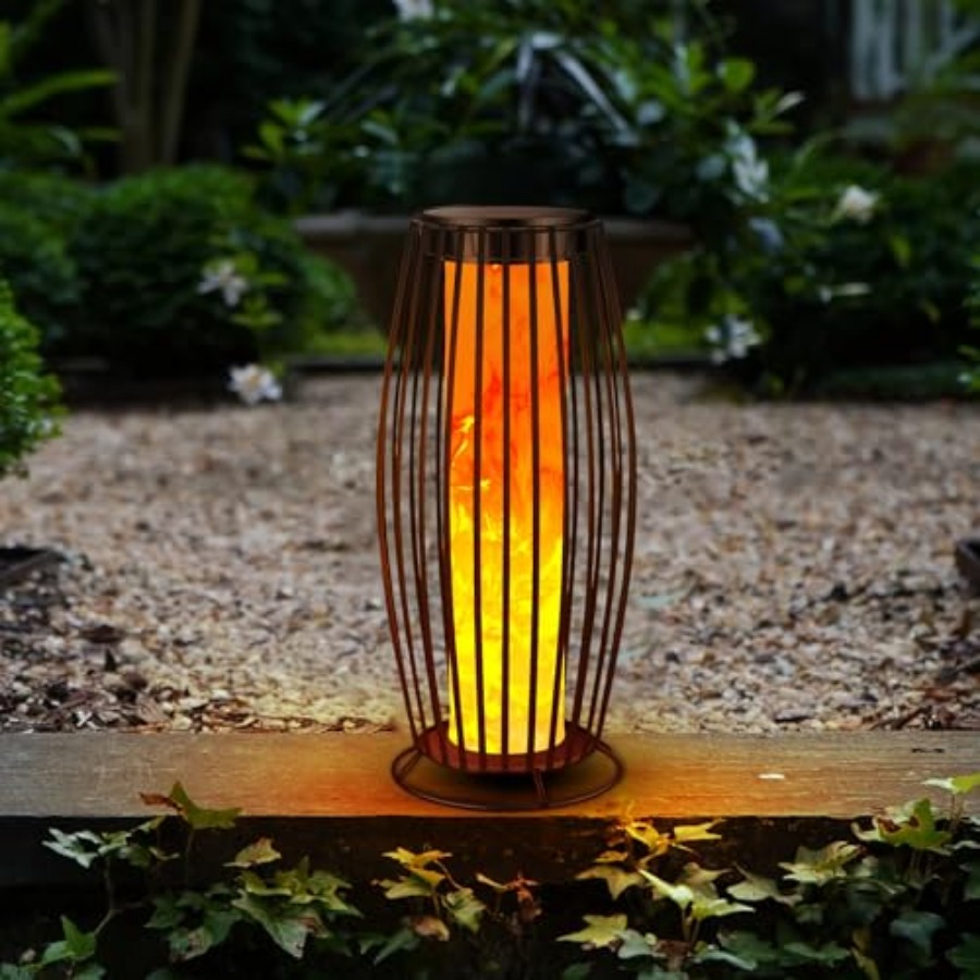 Outdoor Lighting Waterproof - Solarna lampa podłogowa z efektem migoczącego