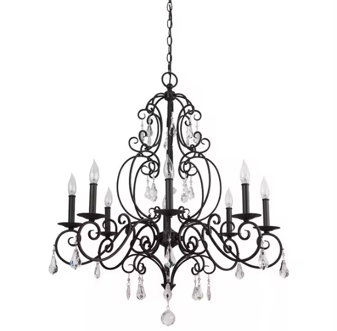 Outdoor Lighting Black - Elegancka lampa wisząca Zeal Lighting, retro,