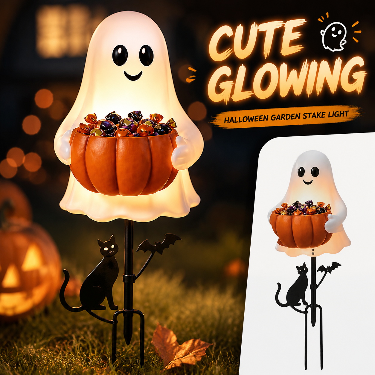 Halloweenowy uchwyt na cukierk – Outdoor Lighting Effects recenzja i cena