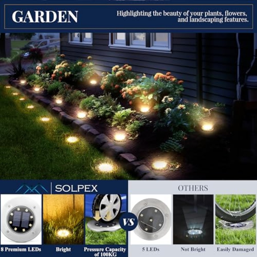 Solarne lampy gruntowe, solarn – Outdoor Lighting And Landscape recenzja i cena